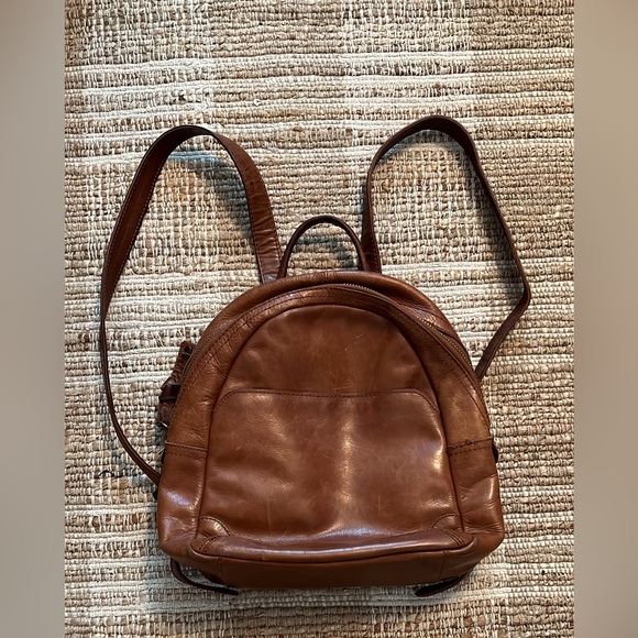 Frye Handbags - Frye Cognac Purse Backpack